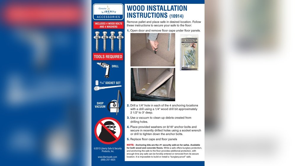 How to Bolt down a Rifle Safe?