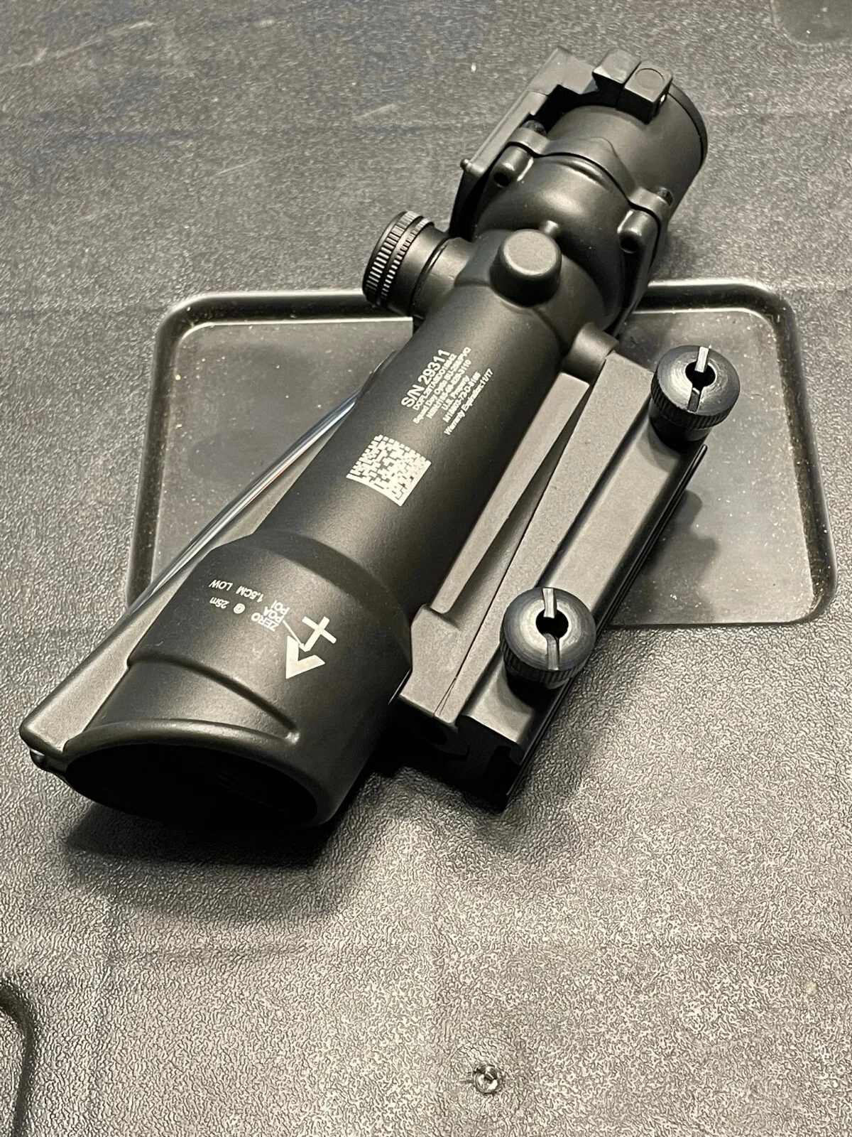 Fiber optic reticle illumination