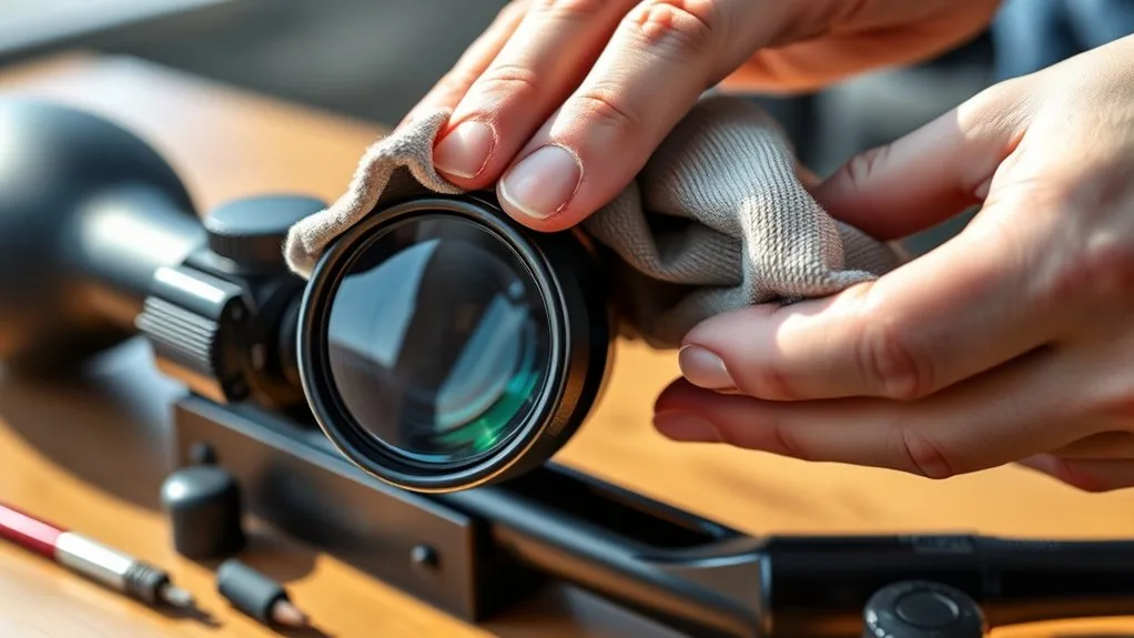 foggy rifle scope lens condensation