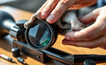How do I clean a rifle scope?