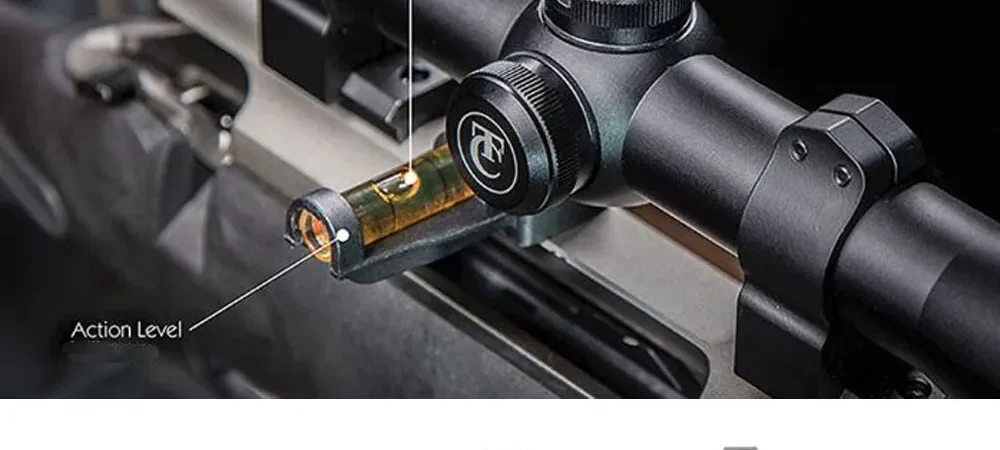 How do I level a rifle scope?