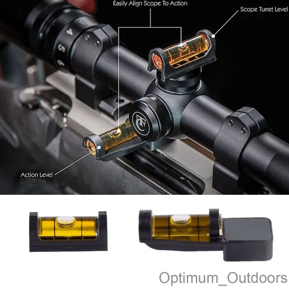 How do I level a rifle scope?