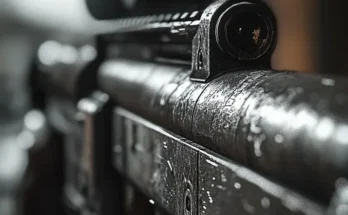How do I protect a rifle scope from rain?
