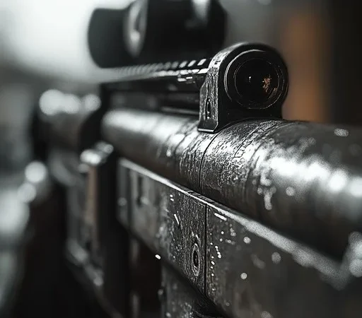 How do I protect a rifle scope from rain?