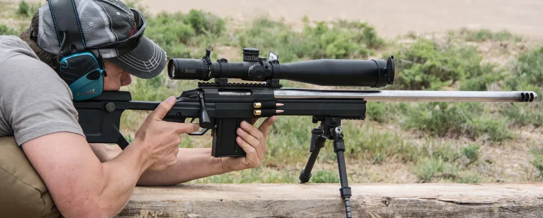long-range rifle scope
