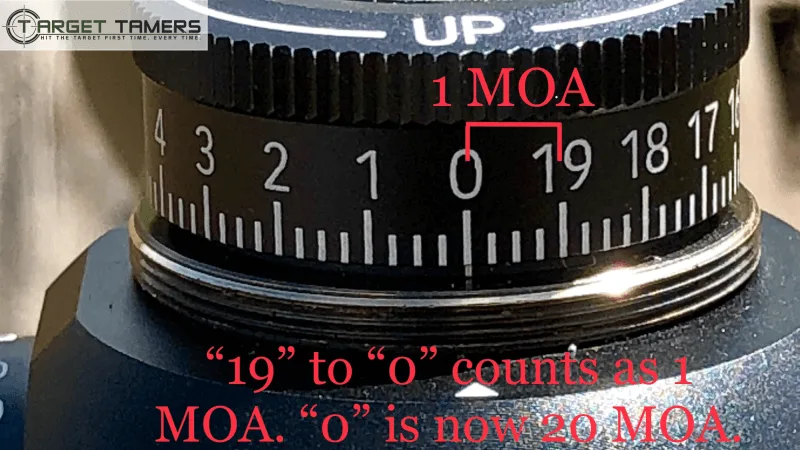 MOA turret adjustment