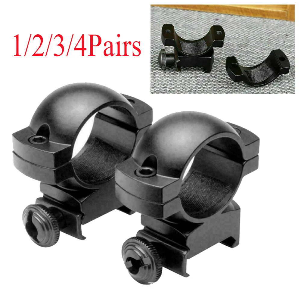 Rifle scope mount ring height
