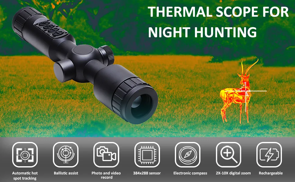 thermal scope night hunting optic