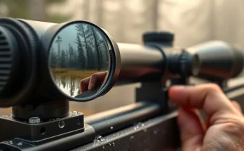 What are the signs of a damaged rifle scope?