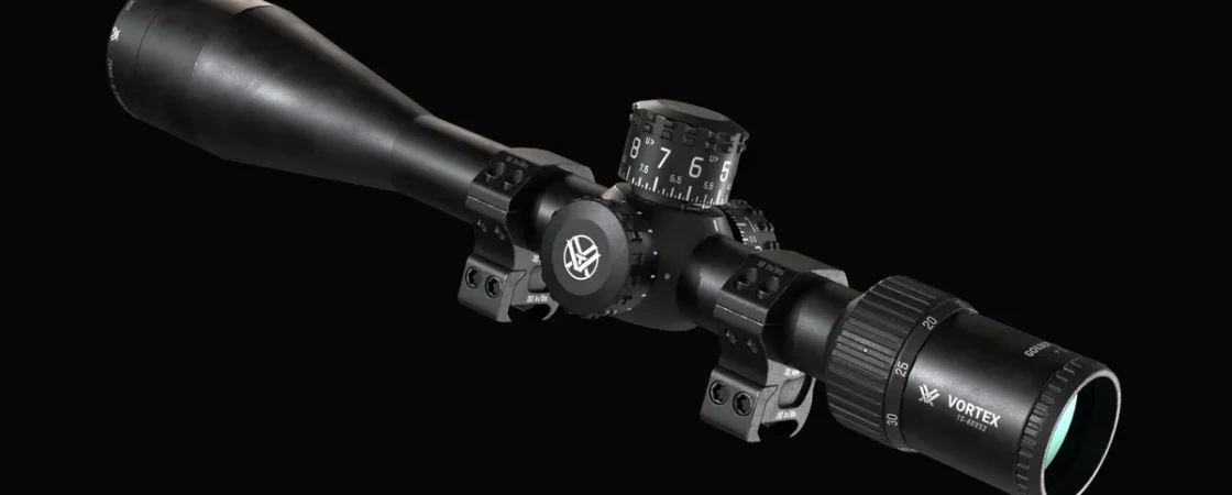 What does 1-6x24 mean on a rifle scope?