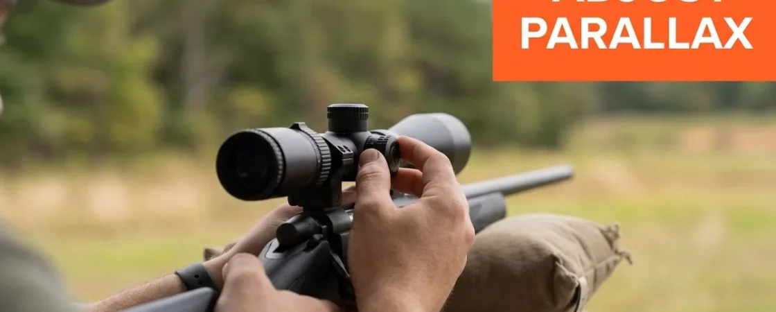 What is a parallax adjustment on a rifle scope?
