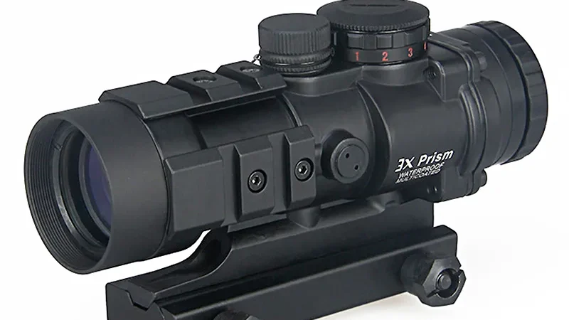 What is an illuminated rifle scope?
