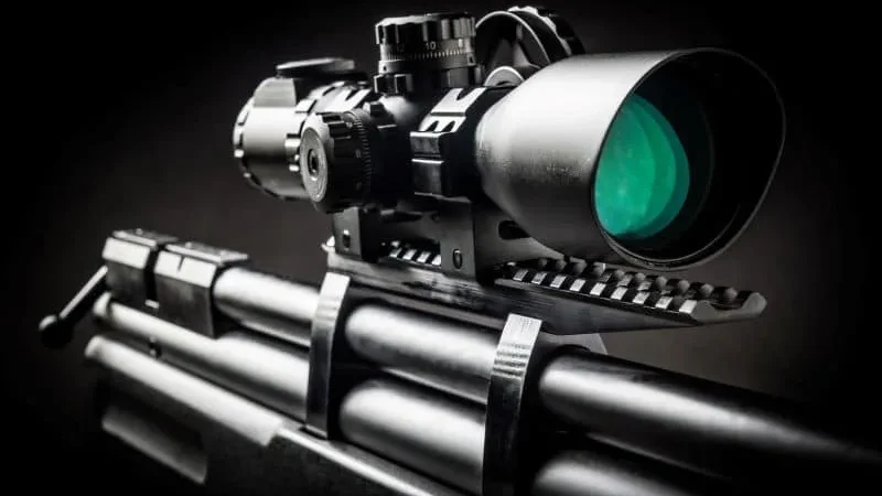 Why is my rifle scope blurry at low magnification?